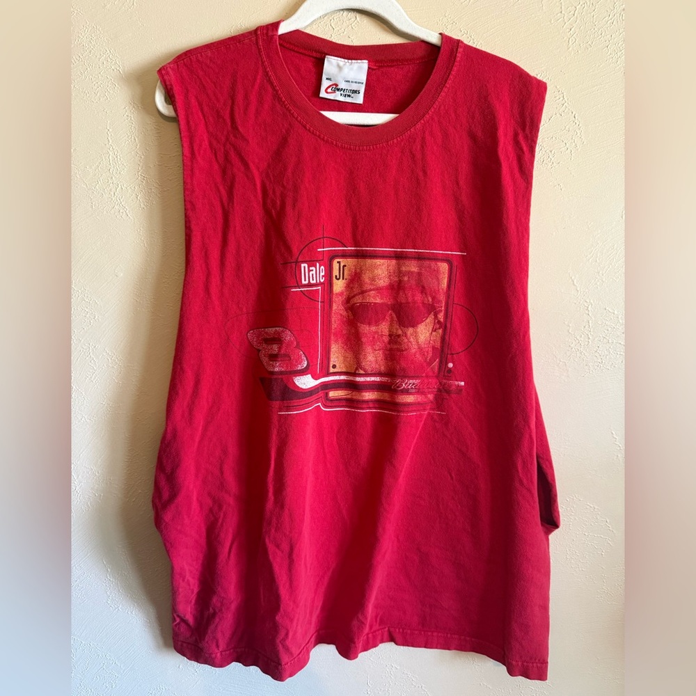 NASCAR Dale Jr. Red Sleeveless Tank Top